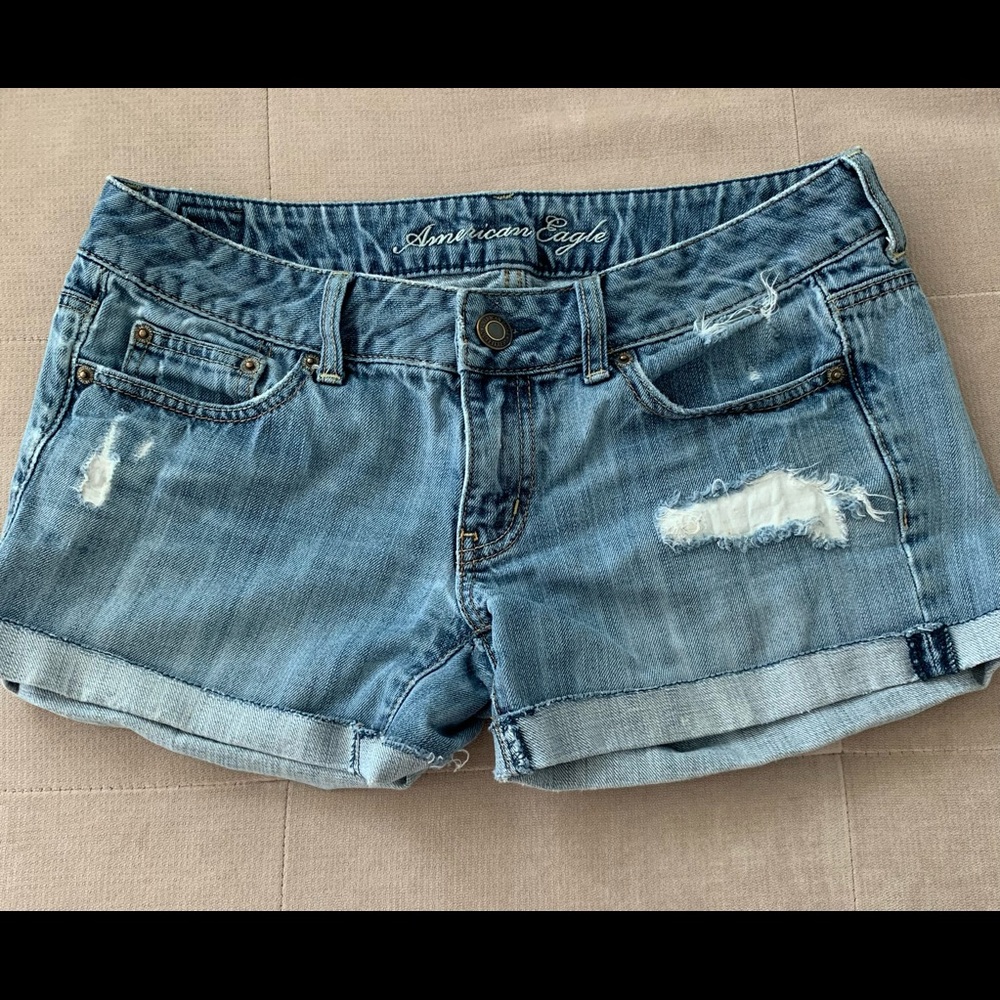 American eagle blue Jean shorts size 6